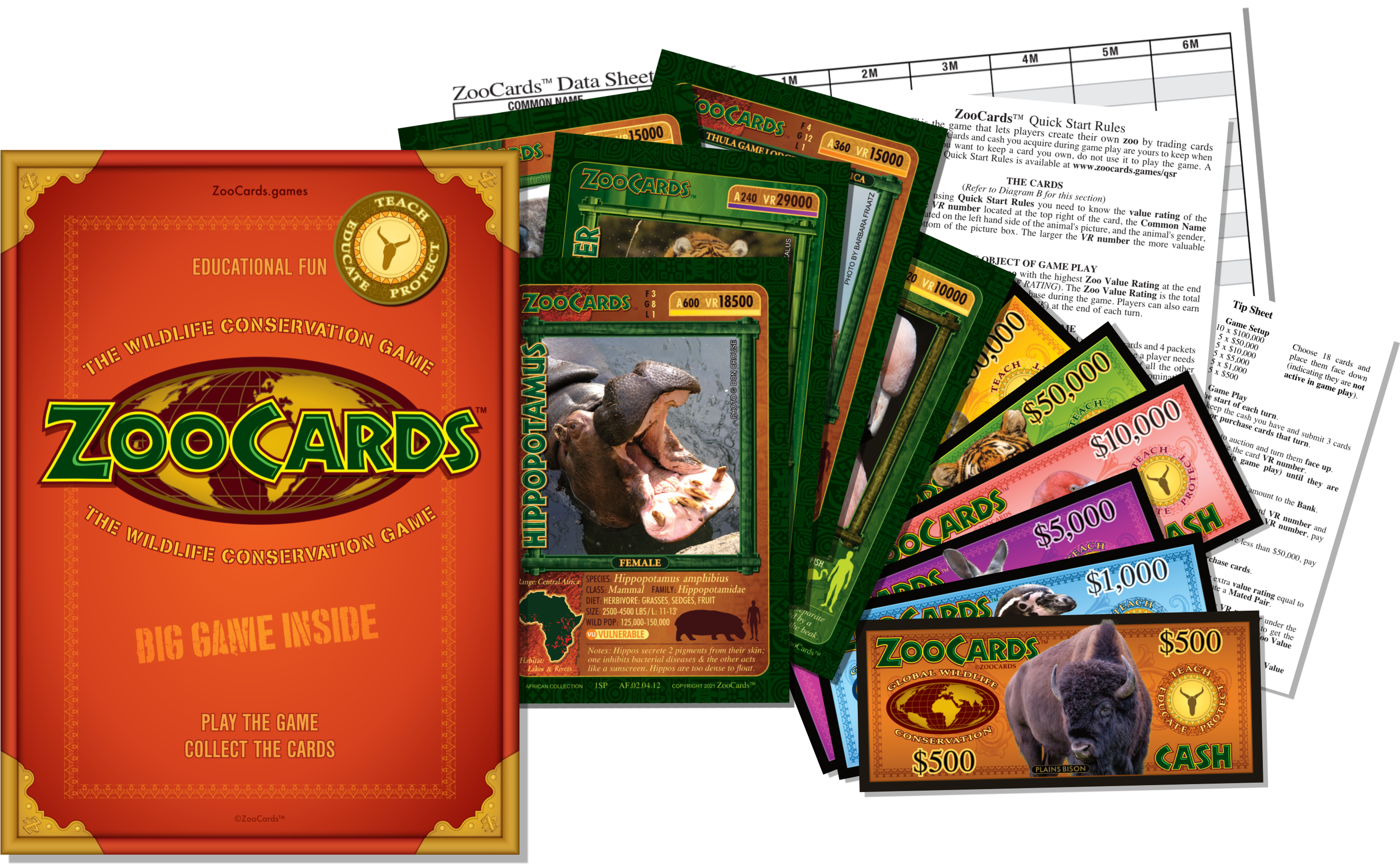 ZooCards Deluxe Game Set